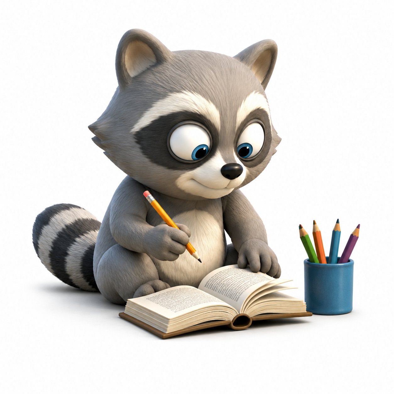 Balanced focus raccoon