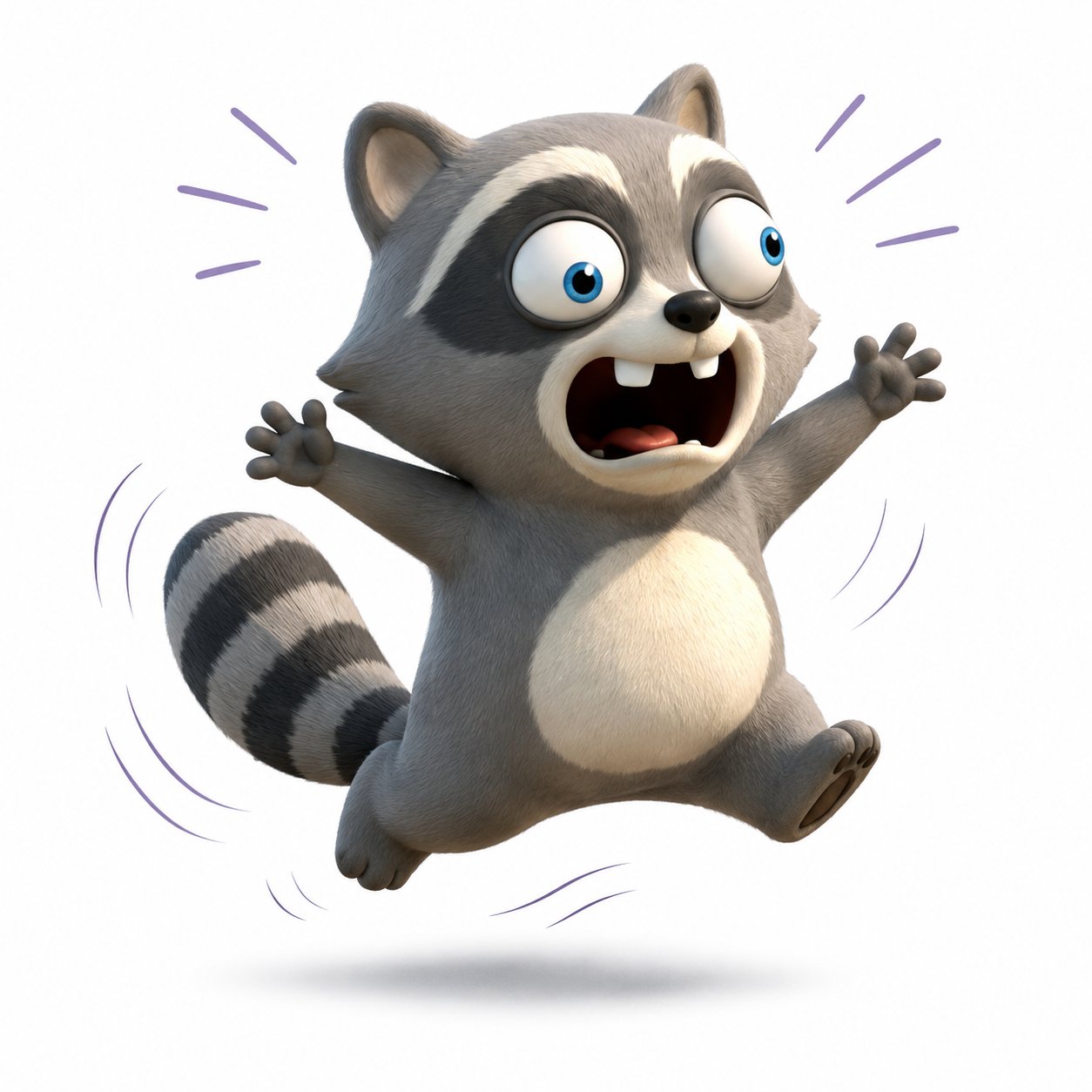 Hyperactive raccoon